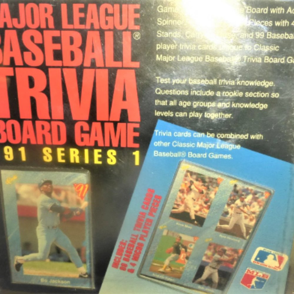 1991 Classic Major League BASEBALL Trivia Board GAME Series 1